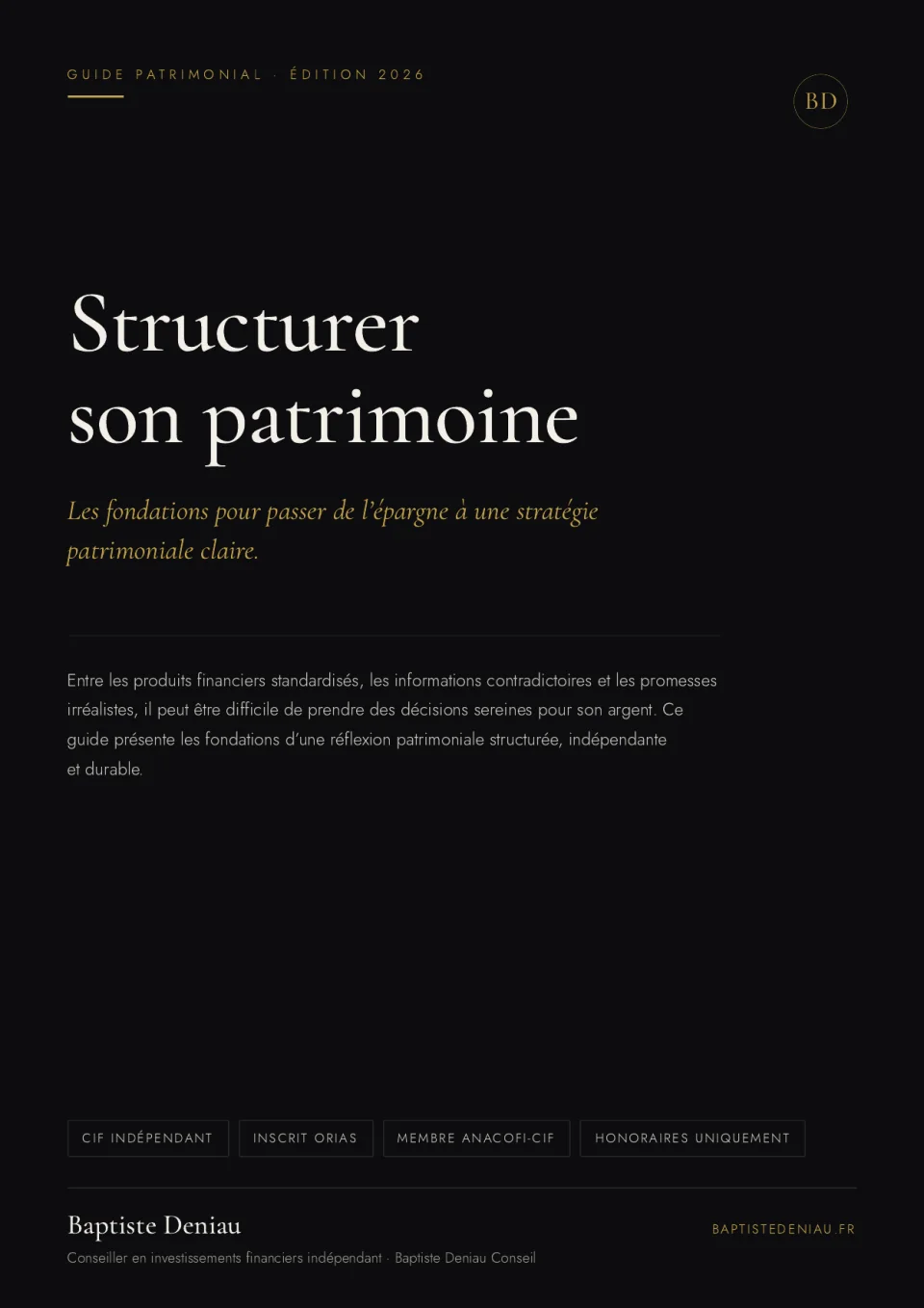 Couverture du guide « Structurer son patrimoine »